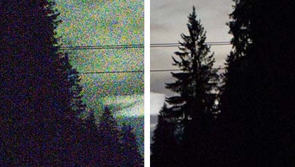 Burst Photo — noise reduction comparison
